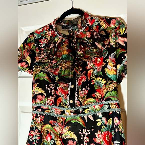 Dalia Macphee Floral Mini Dress - Picture 7 of 7